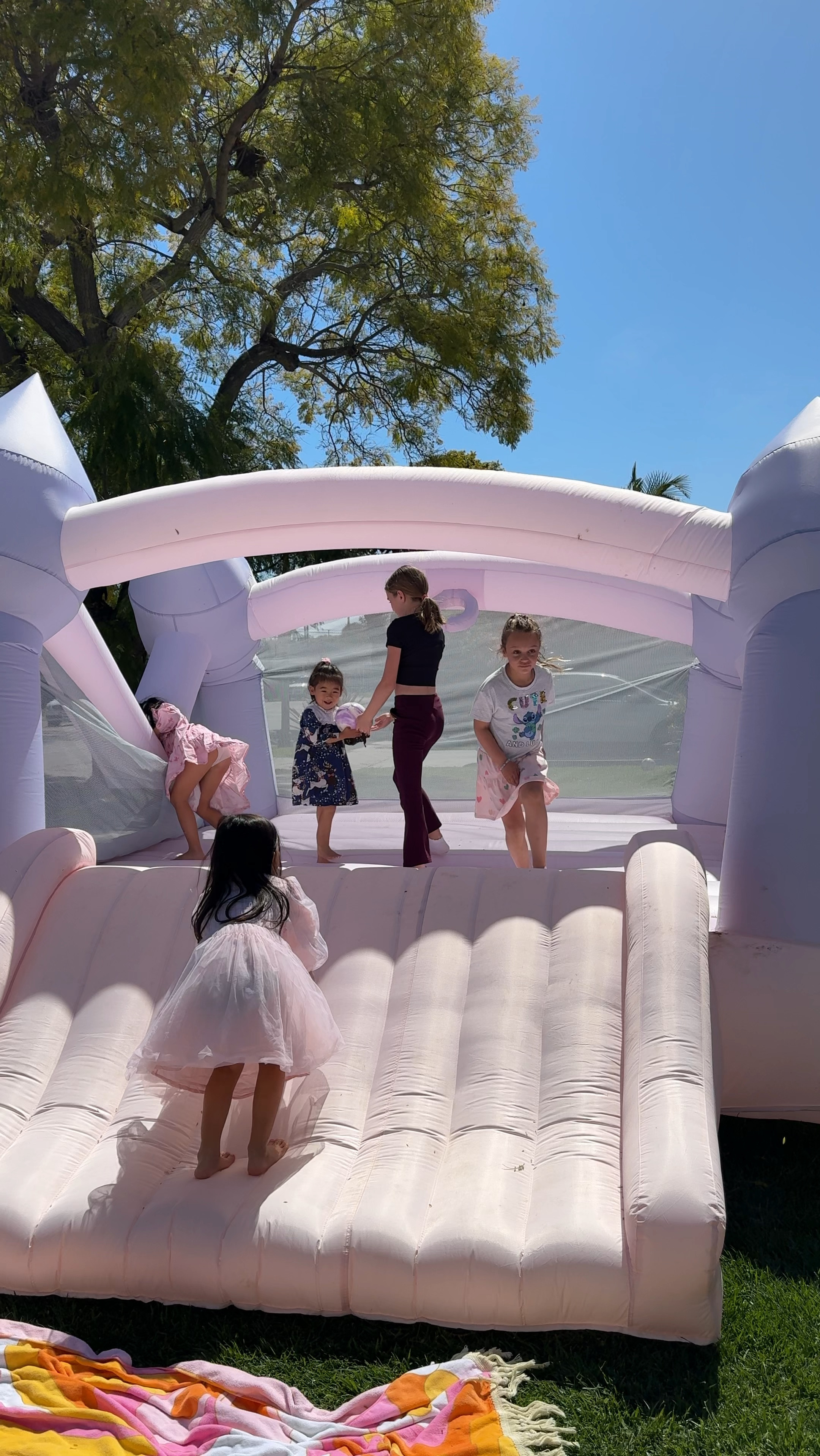 The cutest bouncing house and it’s always hit🌸🩷

#LTKkids #LTKfamily #LTKVideo