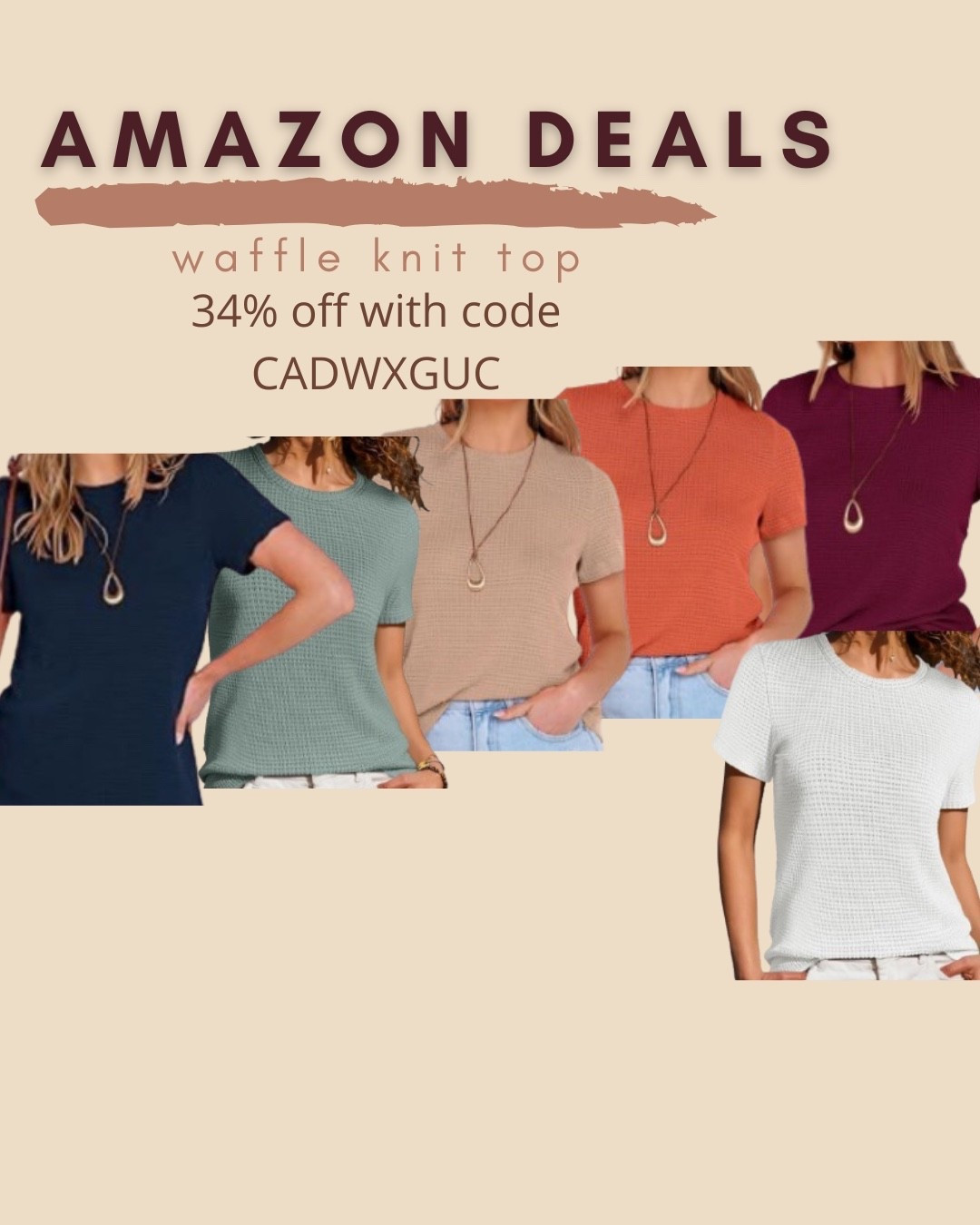 $10 ends 5/22

Amazon fashion
Amazon deals
Waffle knit tee

#LTKSaleAlert
