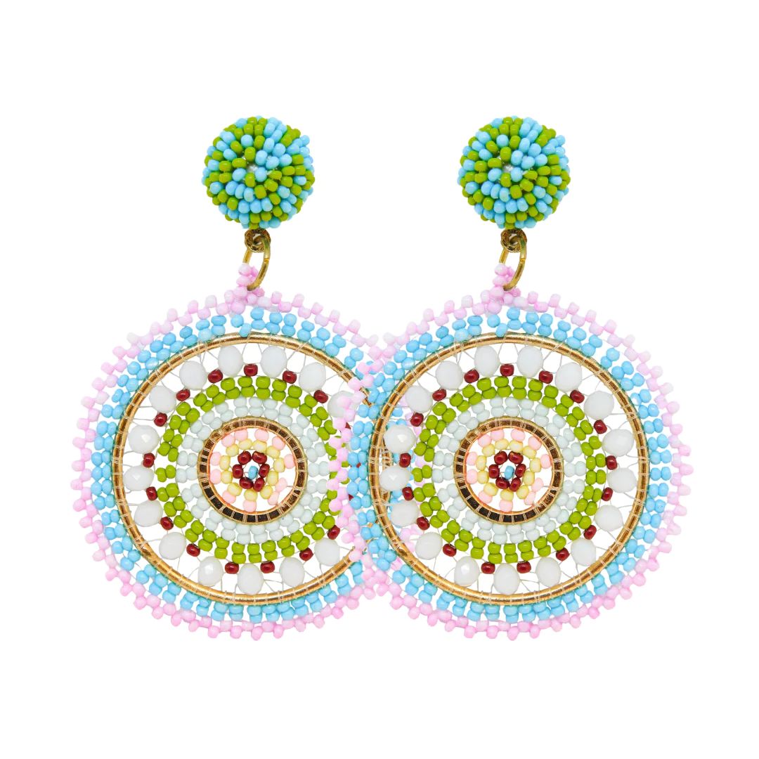 Stained Glass Lavender Dreamcatcher Earrings | Laura Park Designs