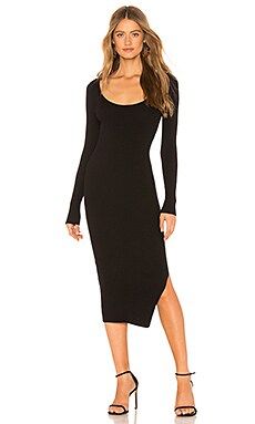 L'Academie Nessa Sweater Dress in Black from Revolve.com | Revolve Clothing (Global)