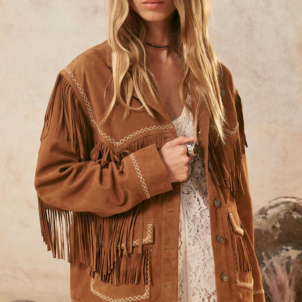 Fearless Heart Suede Fringe Jacket | Spell Designs (Australia & New Zealand)