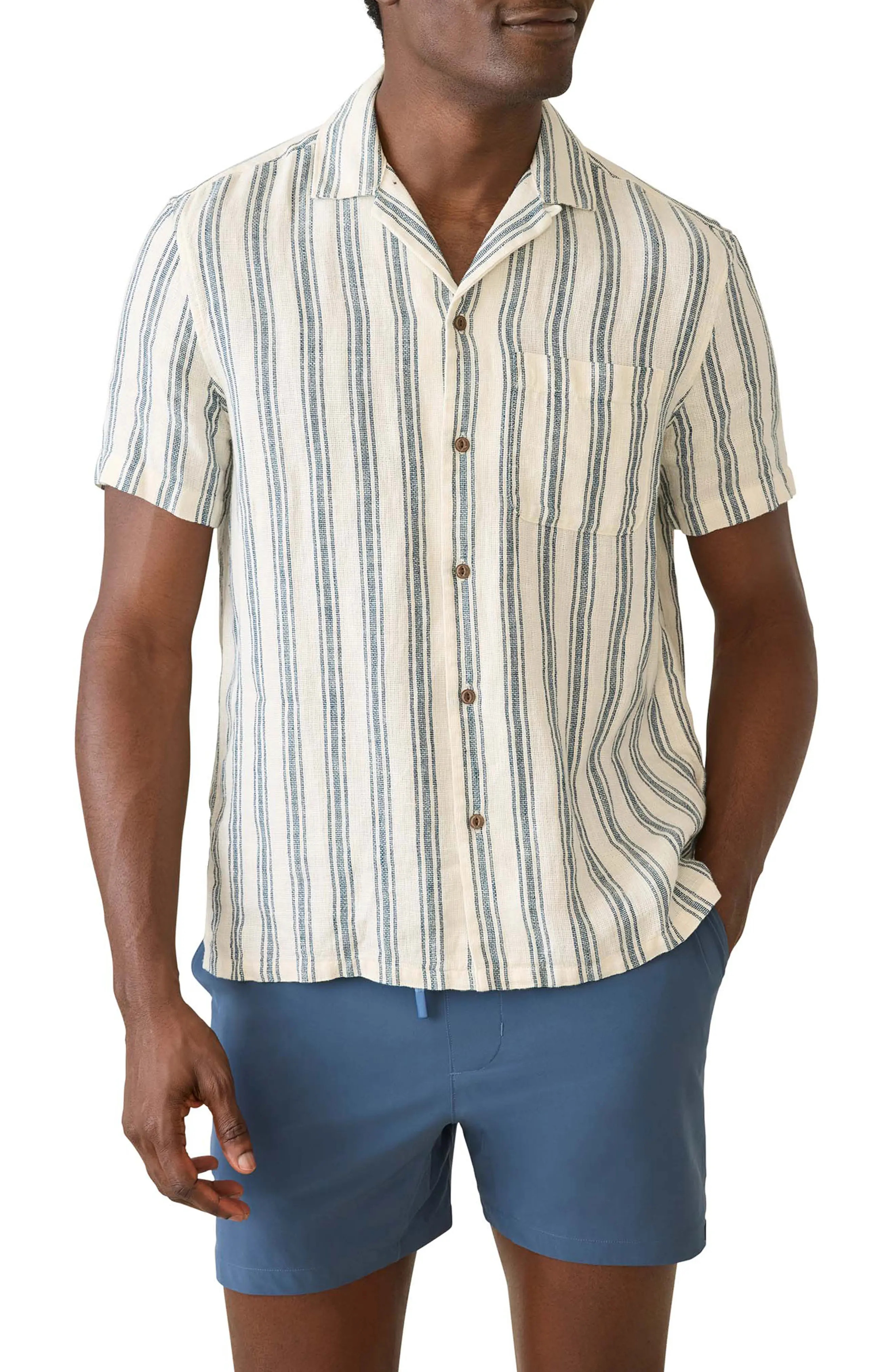 Palma Linen Short Sleeve Button-Up Shirt (Men) | Nordstrom | Nordstrom