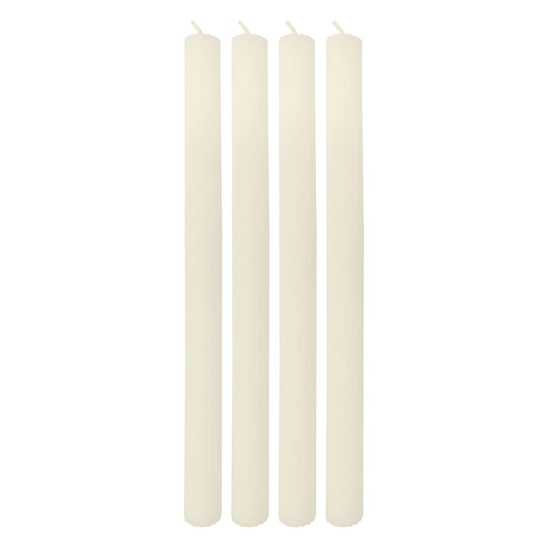 Tracey Boyd 4-Pack White Unscented Taper Candles, 10.24" | At Home