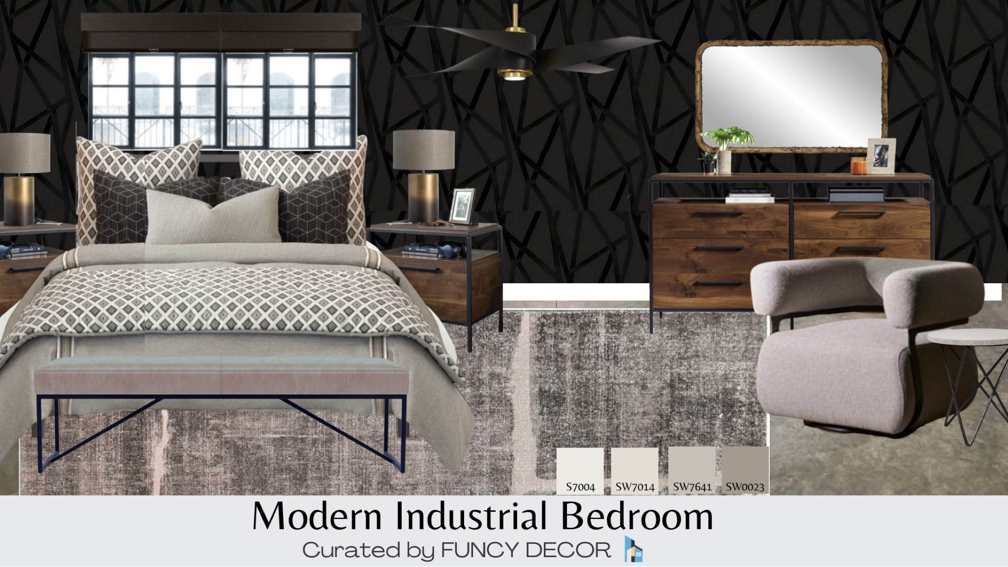 This dramatic yet cozy modern industrial bedroom is sure to be a hit 

#LTKFind #LTKstyletip #LTKhome
