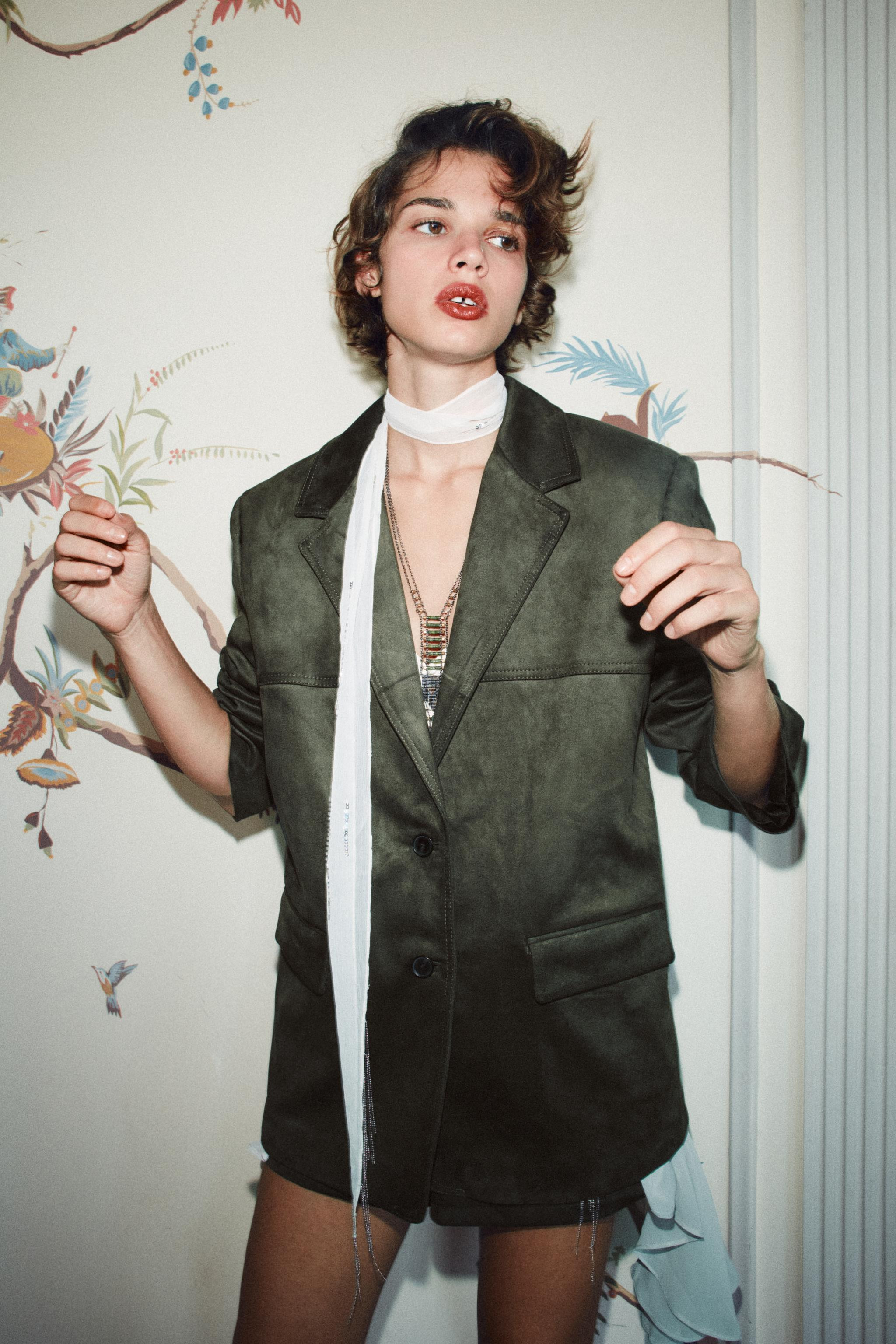 FAUX SUEDE BLAZER | Zara US