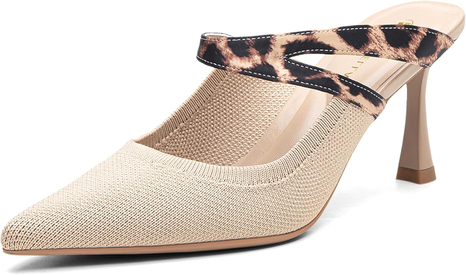 NEWBELLA Women's Pointed Toe Heeled Mules | Amazon (US)