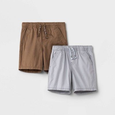 Toddler Boys' 2pk Woven Pull-On Shorts - Cat & Jack™ Tan | Target