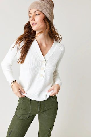 Sherry Henley Pullover Sweater | Francesca's