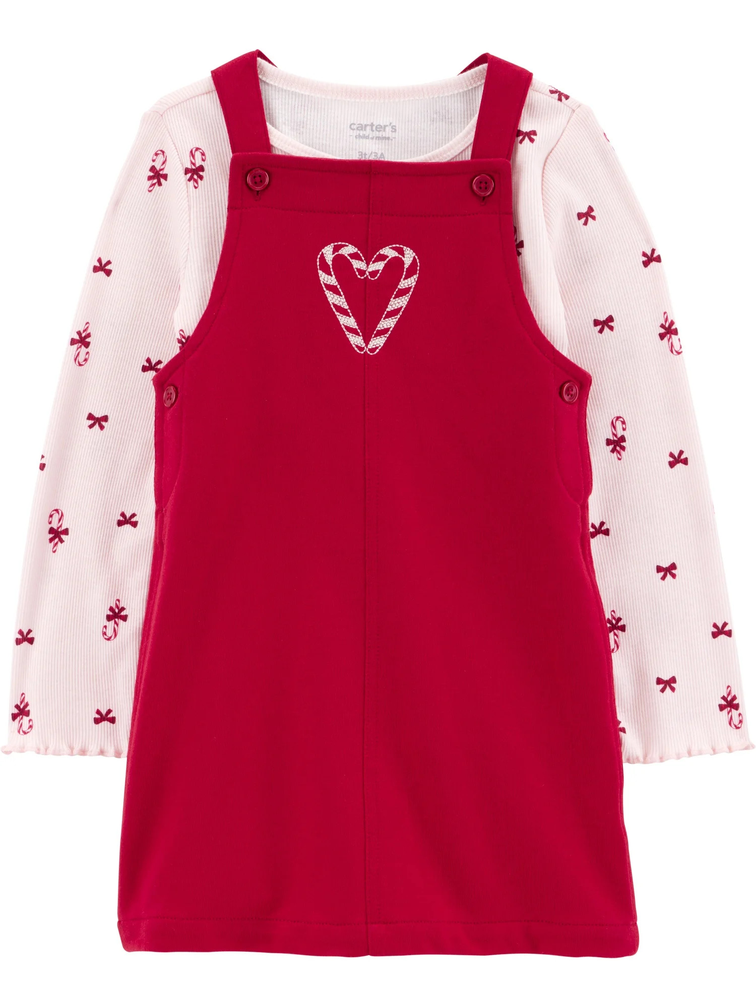 Carter's Child of Mine Toddler Girl Holiday Dress Set, 2-Piece, Sizes 2T-5T | Walmart (US)