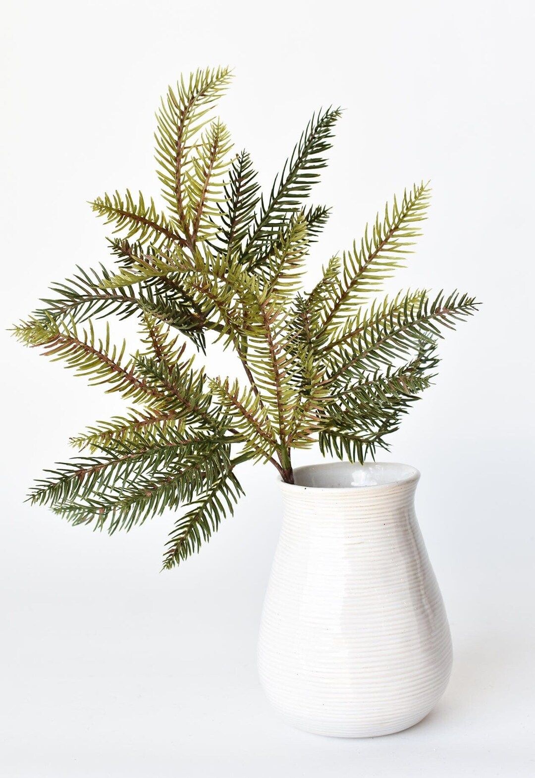 Christmas Greenery Pine Spray Faux Stem Decoration Greens - Etsy | Etsy (US)