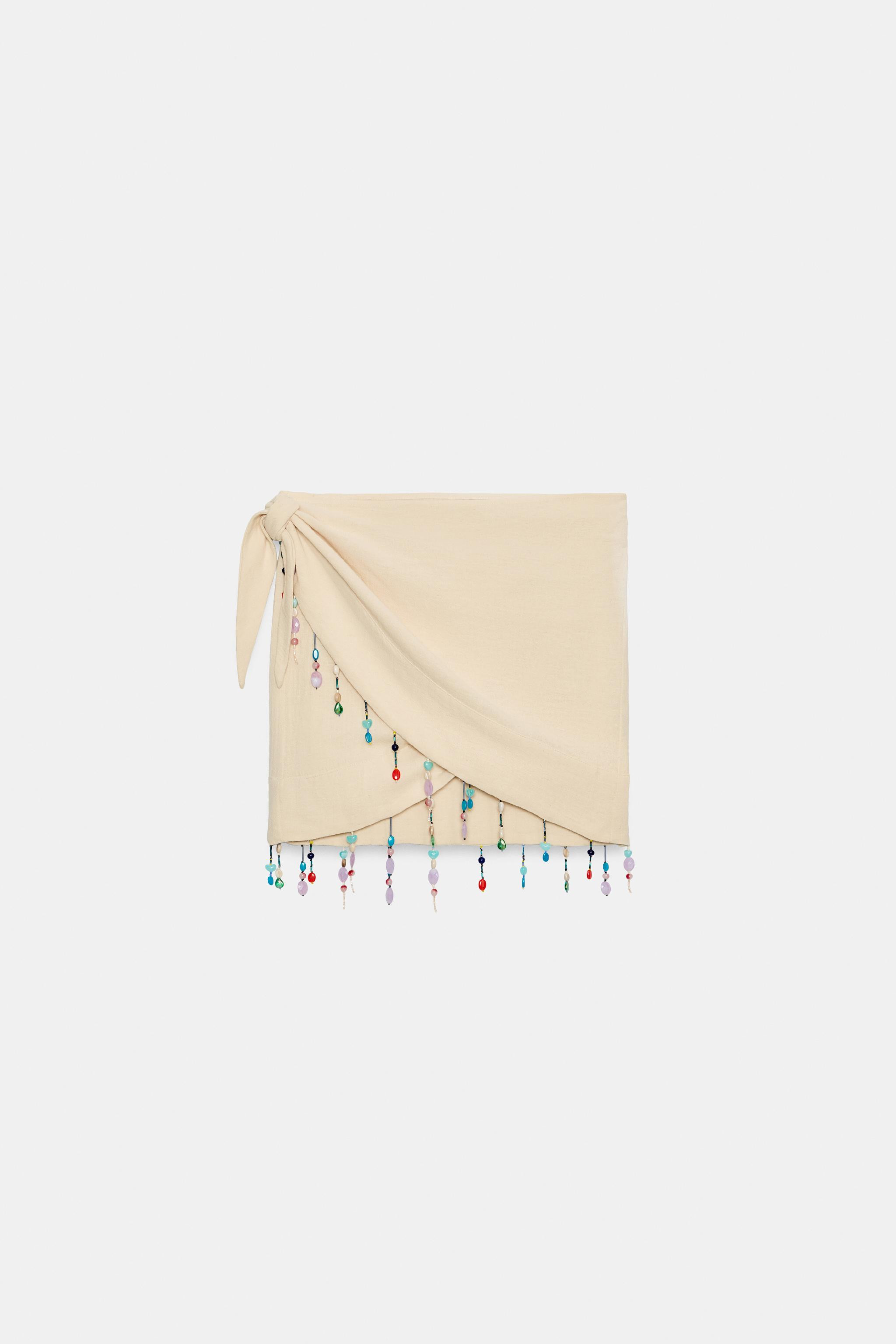 BEADED PAREO SKIRT | Zara US