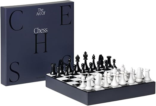 Printworks Art of Chess – Black & White Wooden Chess Set with Acrylic Board – Stylish Coffee ... | Amazon (US)