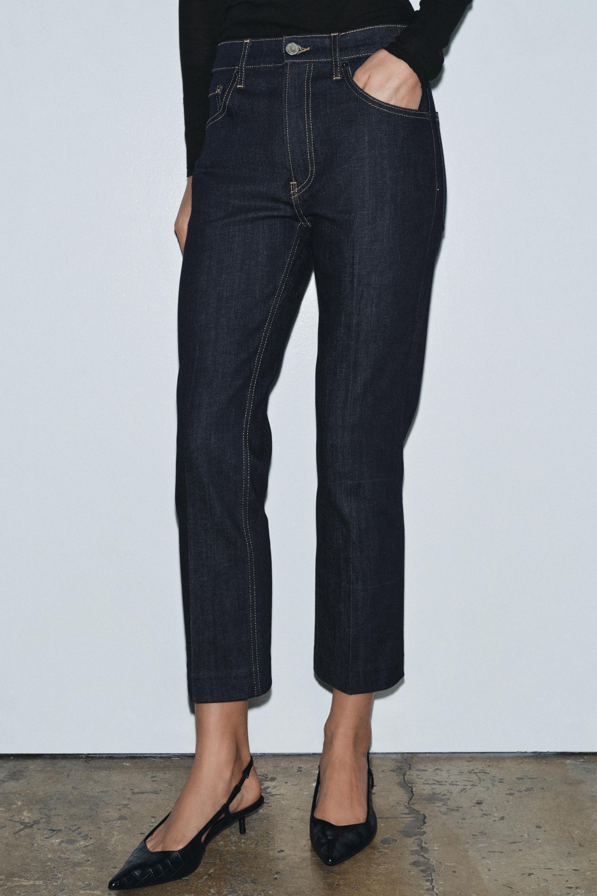 ZW COLLECTION MID-RISE BOOTCUT JEANS | Zara US