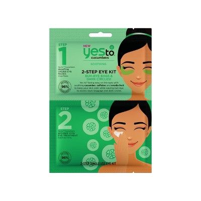 Yes To Cucumbers 2-Step Single Use Eye Kit Buh-Bye Bags & Dark Circles! | Target