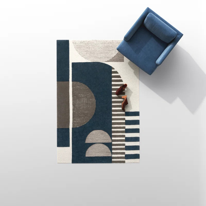 Sola Wool Geometric Rug | Wayfair North America