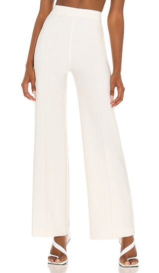 Aubrie Wide Leg Pant in Ivory | Revolve Clothing (Global)