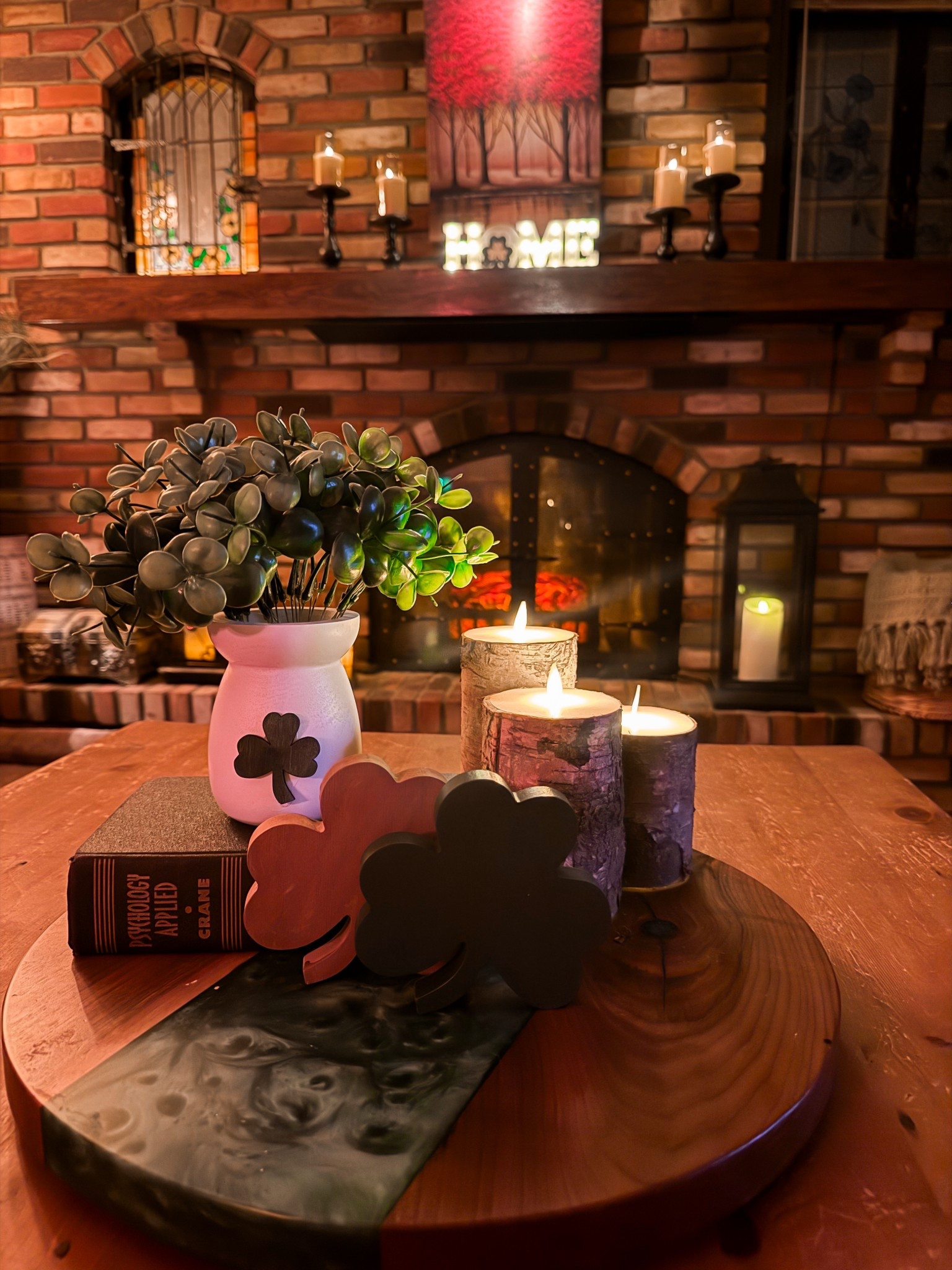 Up close on my St Patrick’s day family room coffee table decor! • centerpiece • family room decor • living room decor • rustic home • st Patrick’s day decor • st Patrick’s day home decor 

#LTKFindsUnder50 #LTKSeasonal #LTKHome