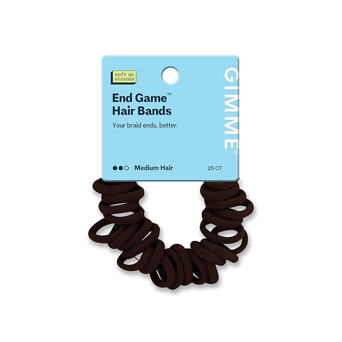 Gimme Beauty No Snag Braid Ends - Seamless Nylon & Spandex Hair Ties for Braids - No-Snag Gentle ... | Amazon (US)