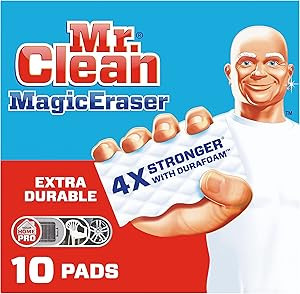 Mr. Clean Magic Eraser, Extra Durable Pro Version, Shoe, Bathroom, and Shower Cleaner, Cleaning P... | Amazon (US)