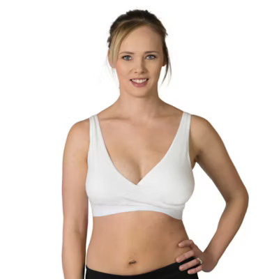 Rumina Essential Small Pump & Nurse Nursing Bra in White | buybuy BABY
