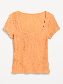 Fitted Square-Neck T-Shirt | Old Navy (US)