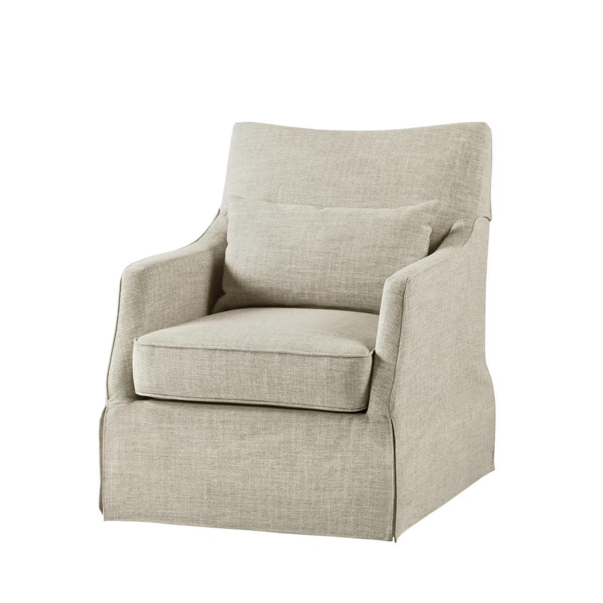 Martha Stewart London 360°Swivel Armchair with Lumbar Pillow | Wayfair North America