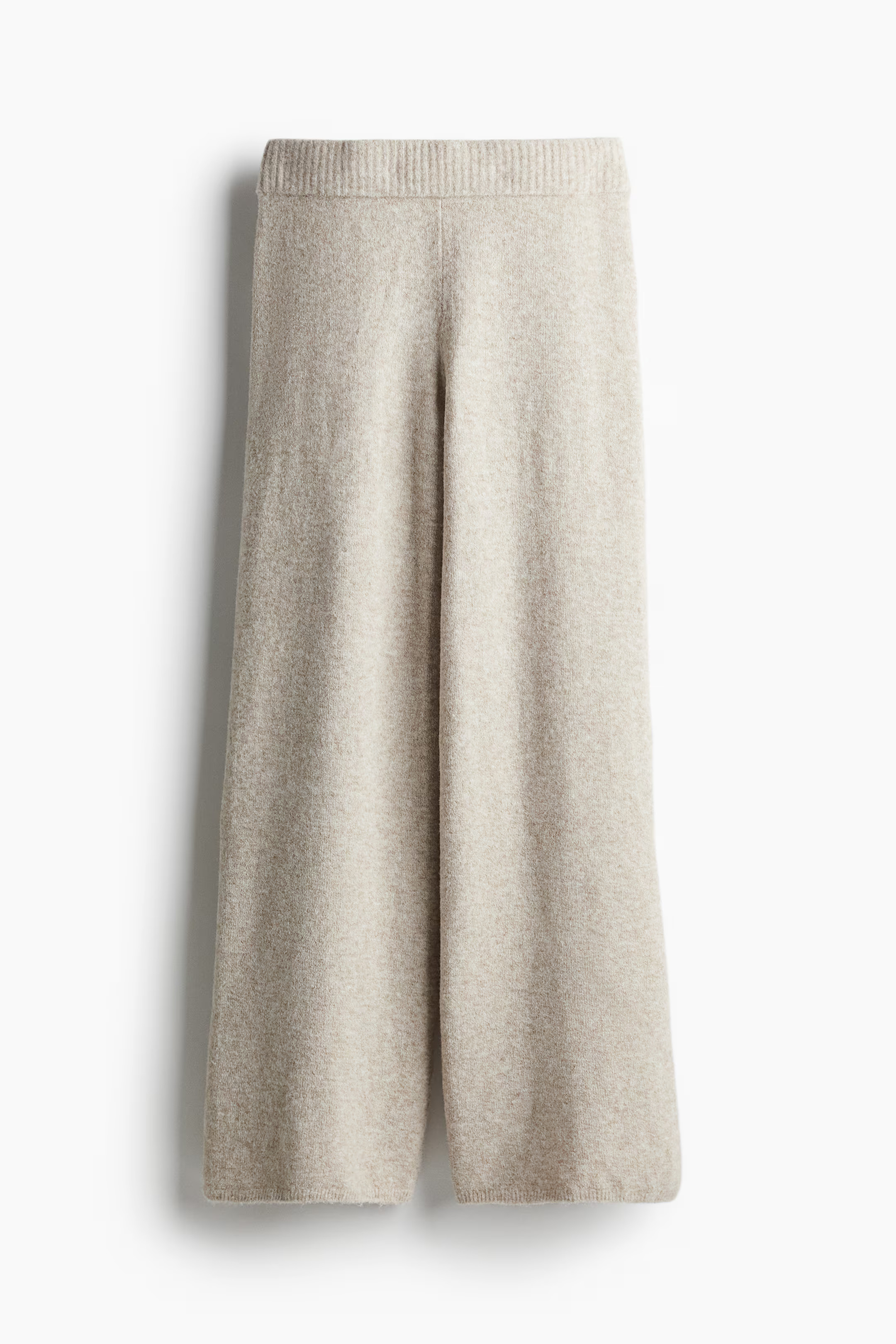 Fine-knit trousers - Dark beige - Ladies | H&M GB | H&M (UK, MY, IN, SG, PH, TW, HK)