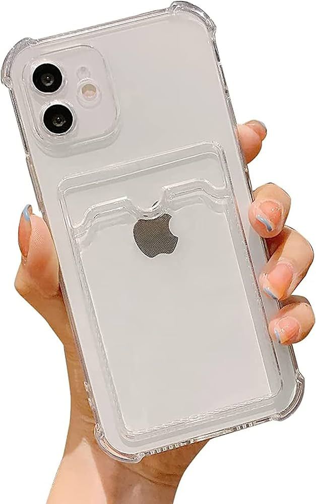 Tuokiou Clear Wallet Phone Case for iPhone 11, Upgrade Clear Card Slot Case, Slim Fit Protective ... | Amazon (US)