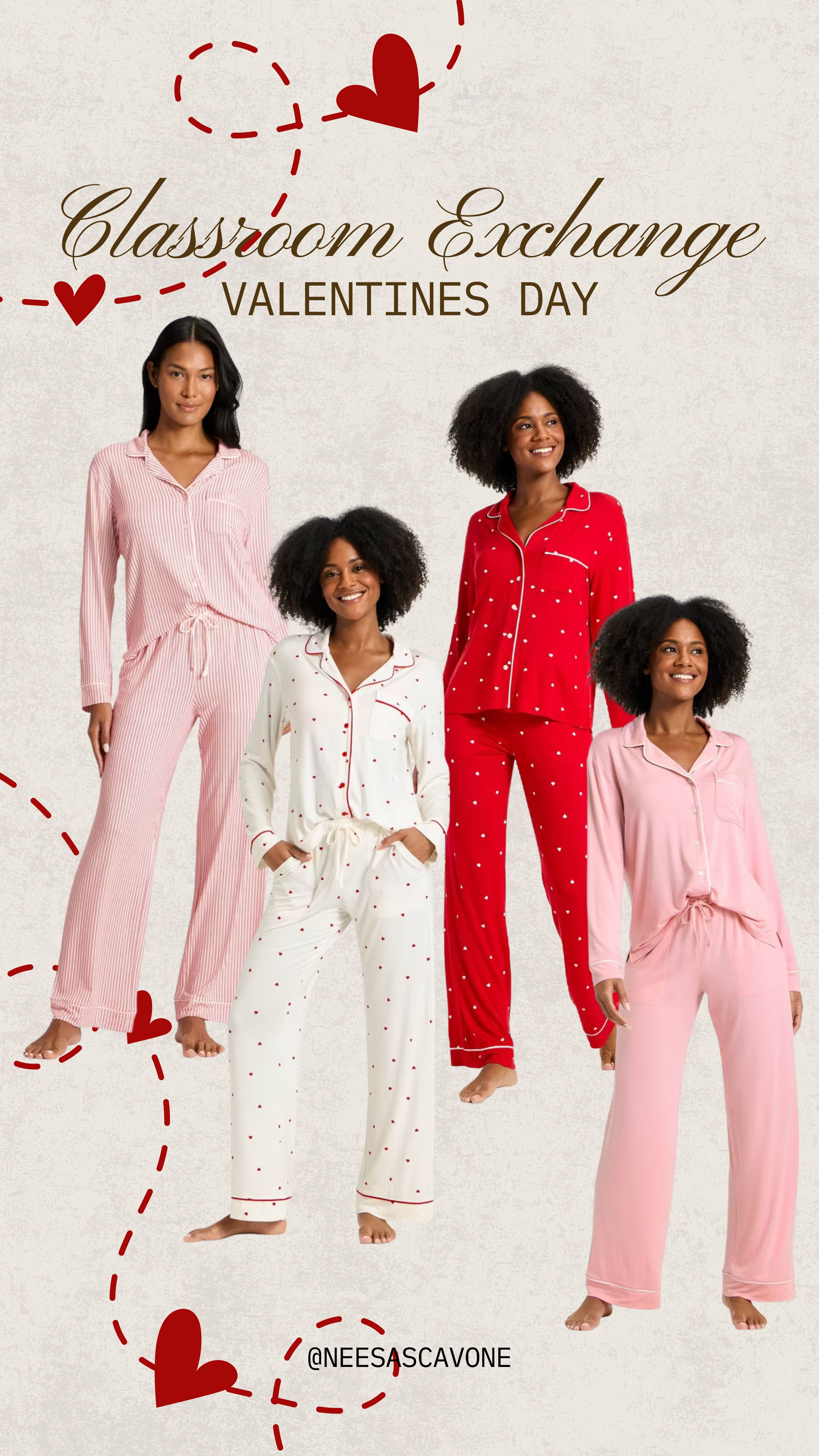UNDER $30 Valentine’s Day classroom exchange approved 💕 These soft, cozy Valentine pajamas are perfect for school parties, movie night, or matching moments at home. Cute without being over-the-top and comfy enough to wear all day—my favorite kind of festive find. Linked in my LTK for Valentine’s Day pajamas, classroom-friendly outfits, and cozy matching sets for February 💌 #ValentinesDayPajamas #ClassroomValentines #ValentinesDayOutfits #CozyPajamas #MatchingPajamas #FebruaryOutfits #HeartPrintPajamas #SchoolValentines #ClassroomExchange #ValentinesDayStyle #ComfyAndCute #FamilyPajamas #WomensPajamas #ValentinesDayLook #LTKFinds #LTKSeasonal #LTKUnder50 #ShopMyLook 

 #LTKmomlife #LTKSeasonal #LTKSaleAlert