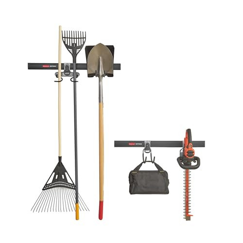 Rubbermaid FastTrack Garage Storage System Tool Hanging Kit, Wall Mount Holder for Garden Lawn Tools/Garage/Home Organization | Amazon (US)