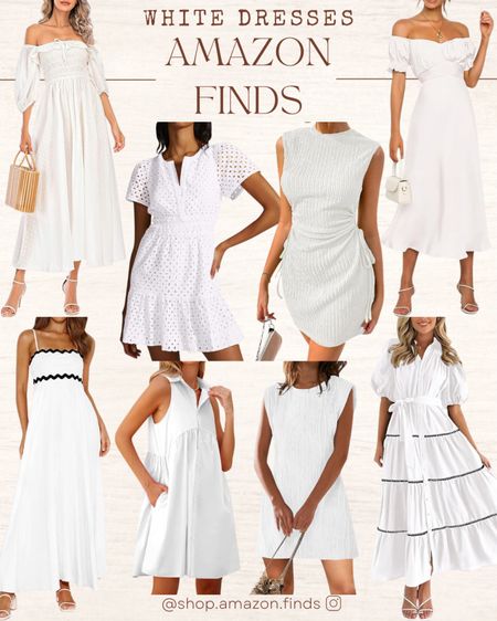 Summer 2024 Fashion Trends!
White dresses from Amazon for women.

#LTKStyleTip #LTKSeasonal