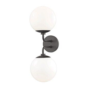 Mitzi by Hudson Valley Lighting Stella 7-in W 2-Light Old Bronze Modern/Contemporary Wall Sconce | Lowe's