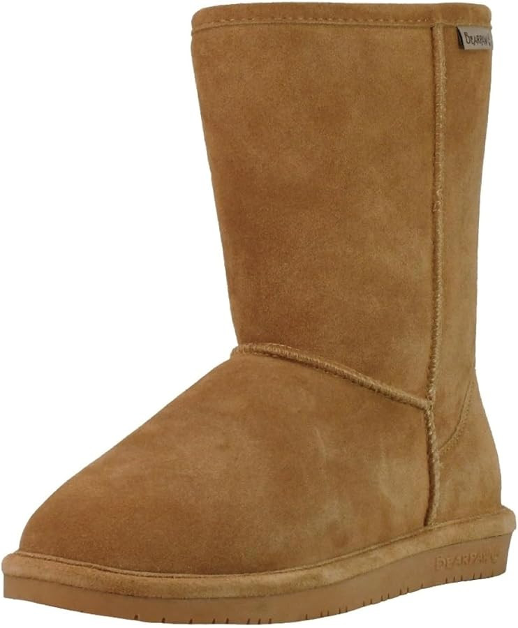 BEARPAW Emma Short Women's Classic Winter Slip On Boots, Lightweight Suede Boots, Multiple Colors | Amazon (US)