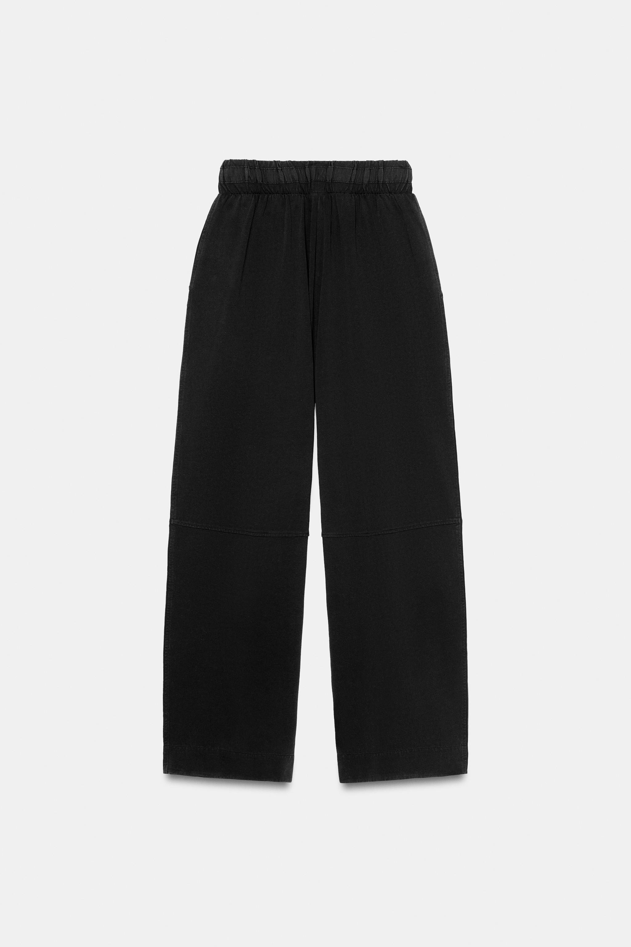 HOSE MIT WEITEM BEIN AUS HEAVY COTTON | Zara DE
