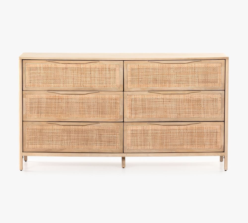 Dolores 6-Drawer Cane Dresser | Pottery Barn (US)