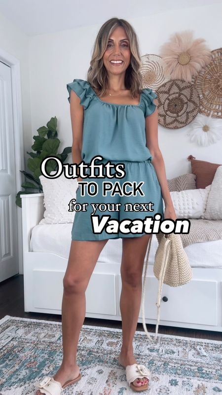 Vacation outfits 
Vacation looks 
Amazon set 
Amazon summer dresses
Wearing small in all pieces 
Walmart jumpsuit 
#walmartfashion

#LTKTravel #LTKStyleTip #LTKxWalmart