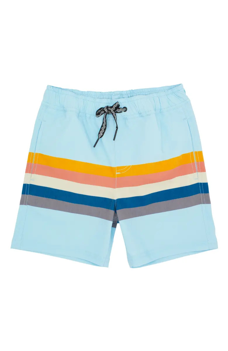 Feather 4 Arrow Kids' Vintage Stripe Swim Trunks | Nordstrom | Nordstrom
