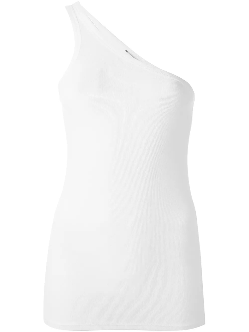 Rosetta Getty one shoulder tank - White | FarFetch US