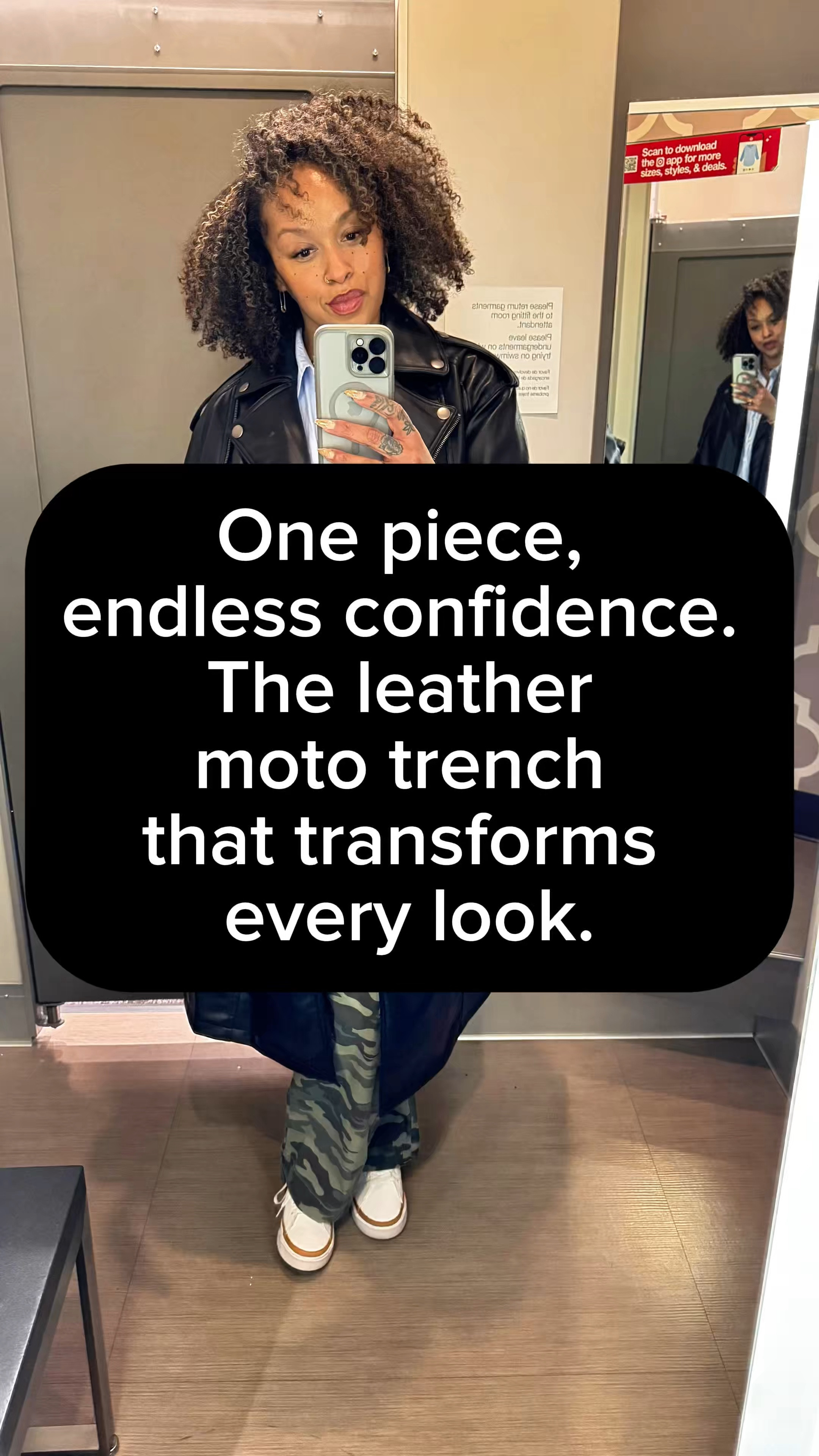 Embrace the bold and the beautiful with this stunning leather moto trench coat from Target. It’s not just a piece of clothing, it’s a statement of who you are. Step into the world with confidence, because you can conquer anything dressed like this! #StyleWithPurpose #ConfidenceIsKey #TargetFashion

For your reference I am 5’6” and 188lbs
✨coat- size medium (Wild Fable)




#LTKMidsize #LTKOver40 #LTKFindsUnder100