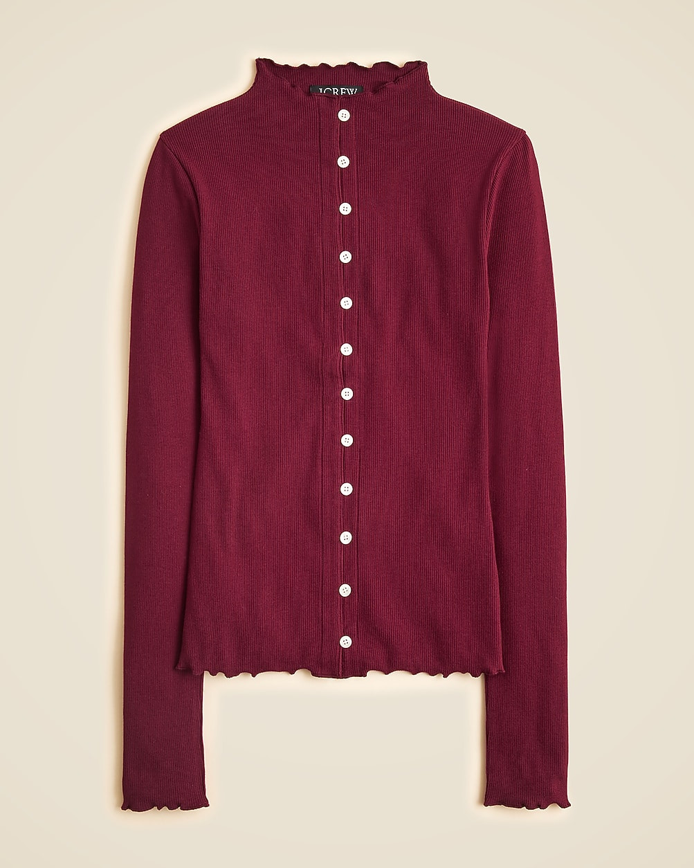 Perfect rib cardigan top | J. Crew US