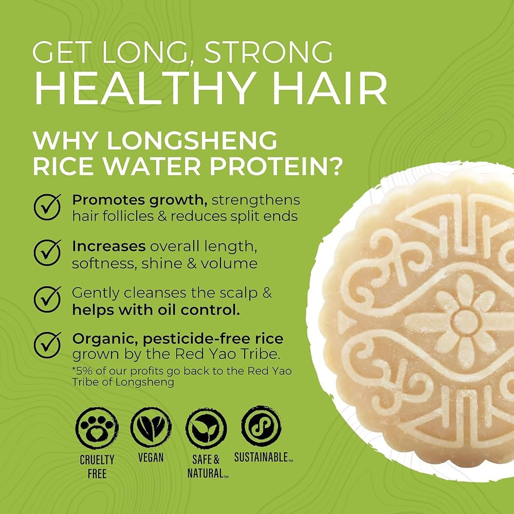 Viori Hidden Waterfall Shampoo Bar - Made with Rice Water for Hair Growth - Handcrafted Sulfate F... | Amazon (US)