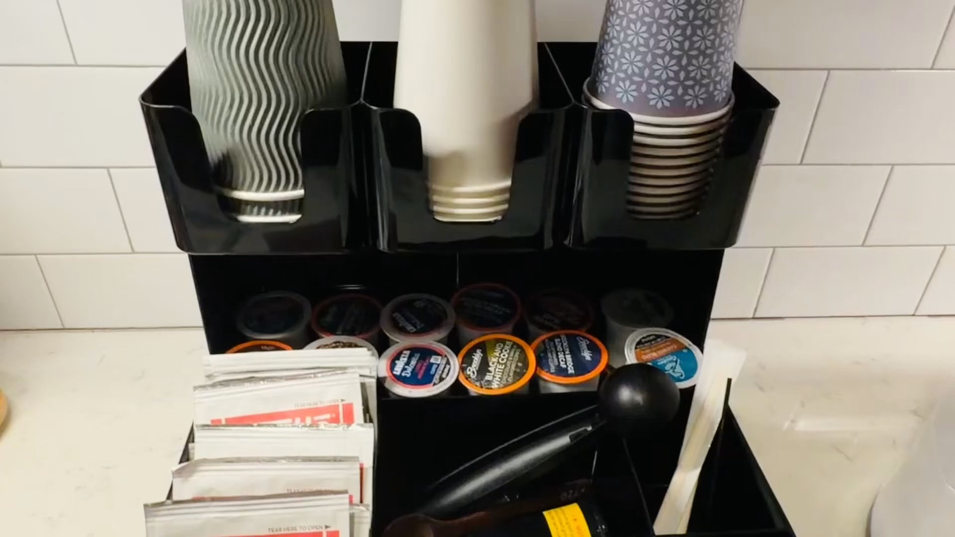 #ad This post contains affiliate links, which means I may earn a small commission if you make a purchase through my links.

This 2-tier coffee station organizer is such an easy way to keep a coffee bar neat and organized. It has multiple compartments for coffee pods, cups, sugar packets, stirrers, and other coffee essentials, so everything stays in one place on the counter. Great for a home coffee station, kitchen counter, or even an office breakroom setup.
 

 #LTKmomlife #LTKHome