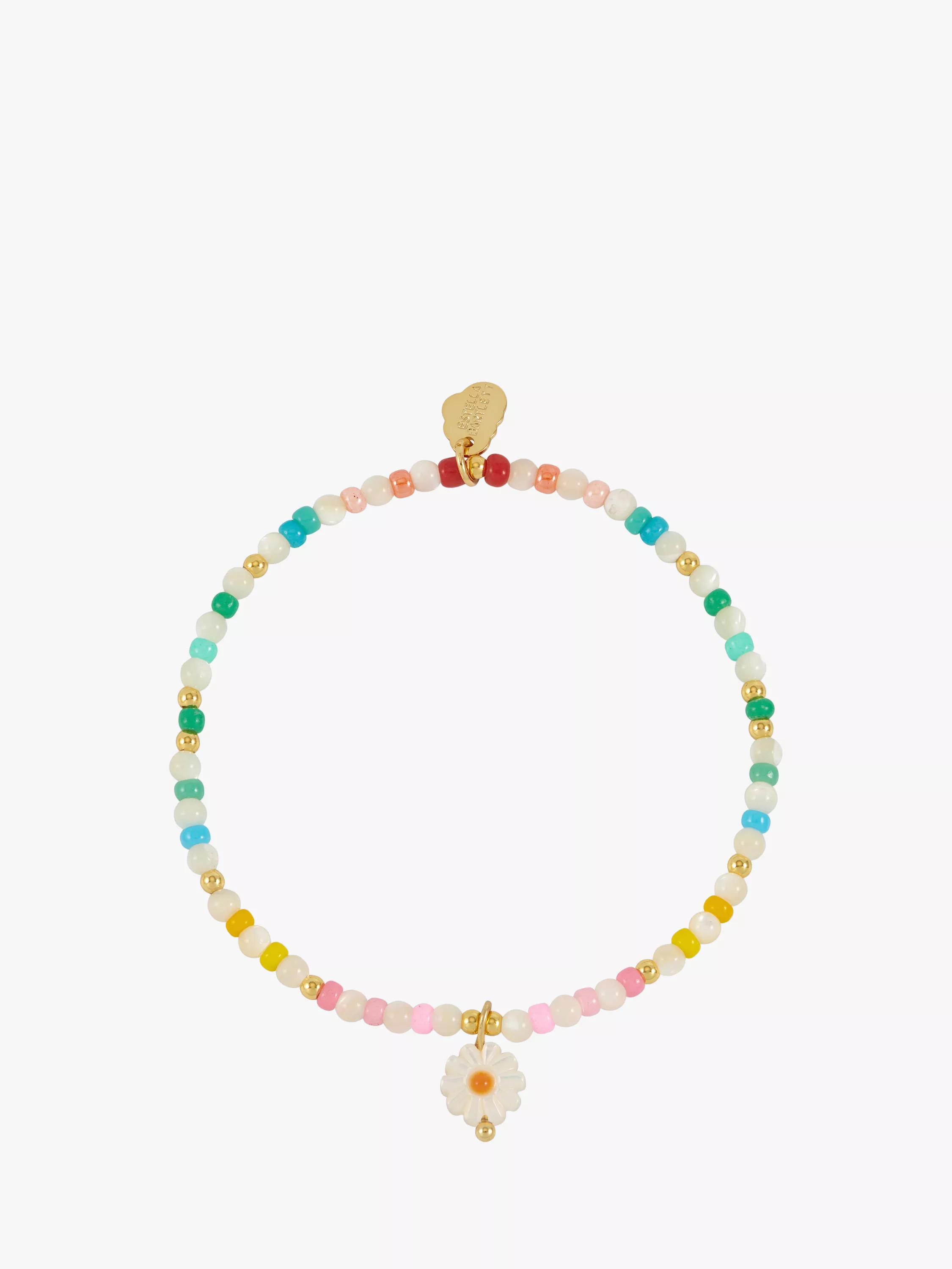 Estella BartlettMulti Gemstone Shell Flower Bracelet, Multi | John Lewis (UK)