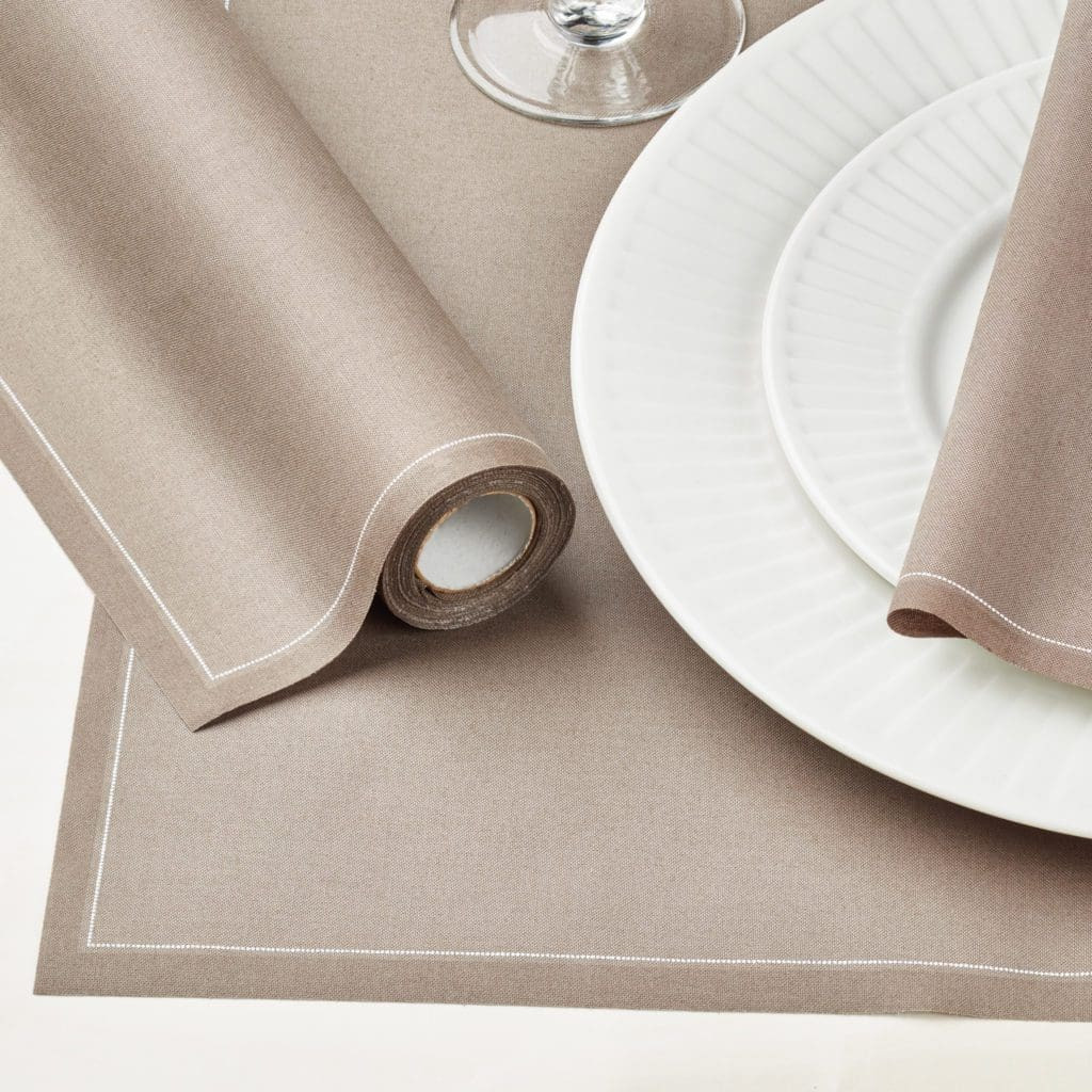 Taupe Cotton Placemats 12 Units | MY DRAP