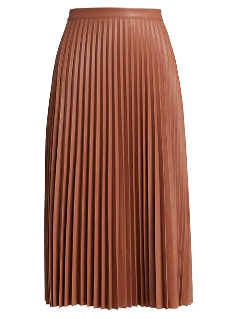 Faux Leather Pleated Skirt | Saks Fifth Avenue
