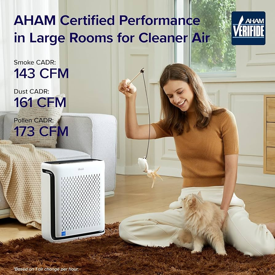LEVOIT Air Purifier for Home Large Room Up to 1073Ft\u00b2 with Air Quality Monitor, AHAM VERIFID... | Amazon (US)