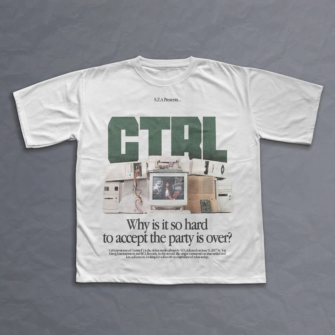 SZA CTRL T-shirt, Sweatshirt, and Hoodie Sza Graphic Merch, Sza Concert, Rap Shirt, SOS, Unisex G... | Etsy (US)