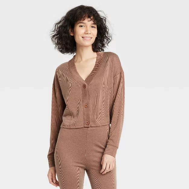 Women's Knit Lounge Cardigan - Colsie™ | Target