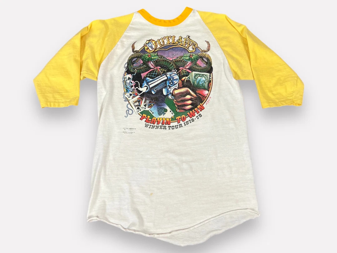 Vintage 1970s Outlaws Band Tour Jersey, Baseball Tee | Etsy (US)