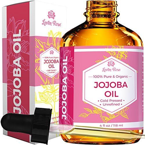 Jojoba Oil by Leven Rose, Pure Cold Pressed Natural Unrefined Moisturizer for Skin Hair Body and ... | Amazon (US)